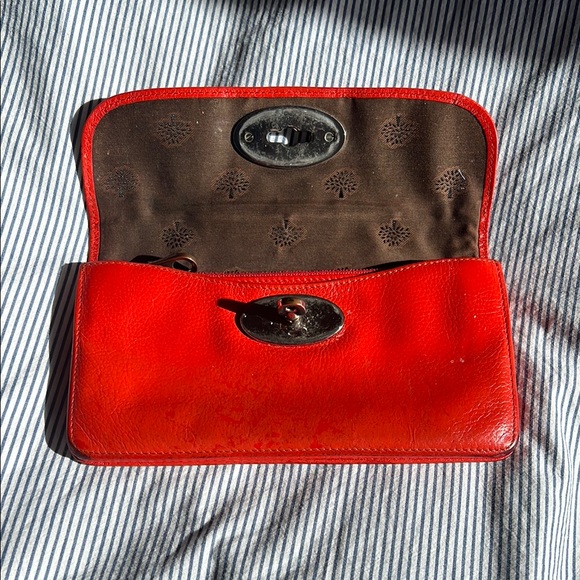Mulberry Deep Orange Wallet - Picture 3 of 4